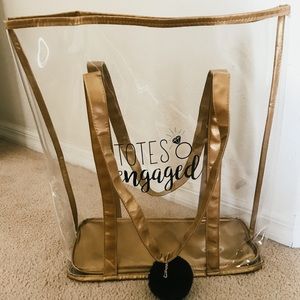 Totes Engaged to be Married Clear Tote Bag